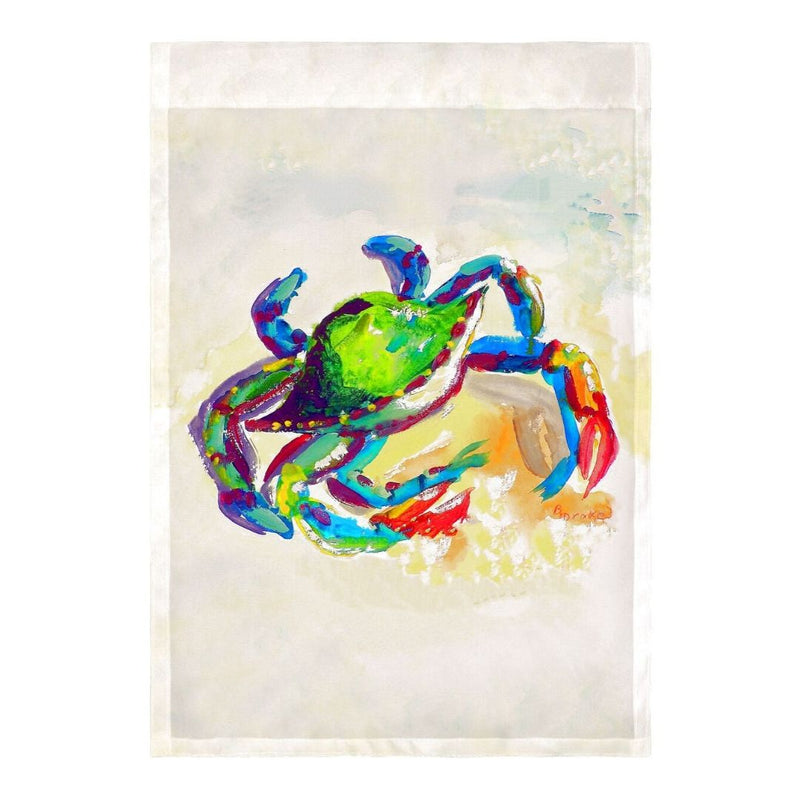 Teal Crab Flag 12.5x18