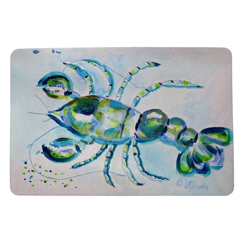 Blue Crayfish Door Mat 18x26