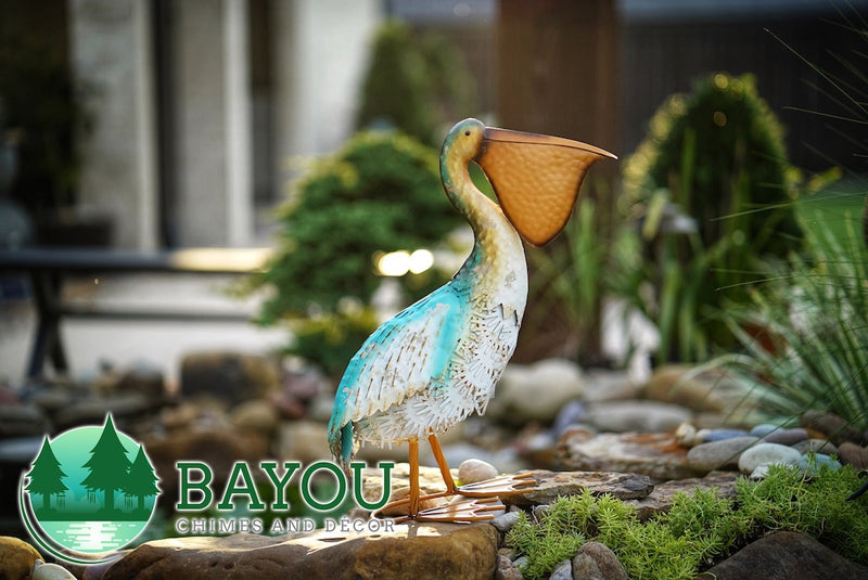 Lagoon Pelican Decor Garden Statue - Up