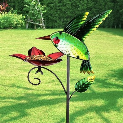 Bird Feeder Stake - Hummingbird