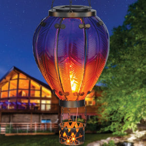 Hot Air Balloon Solar Lantern LG - Purple