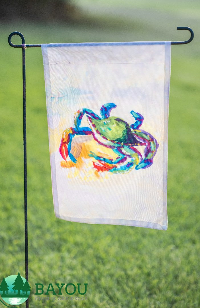 Teal Crab Flag 12.5x18
