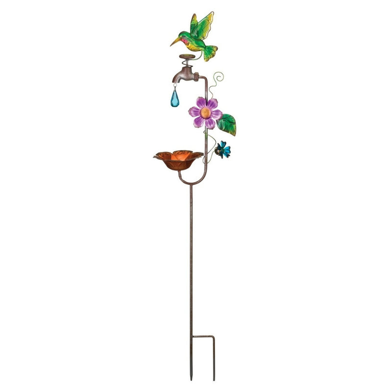 Faucet Bird Feeder Stake - Hummingbird