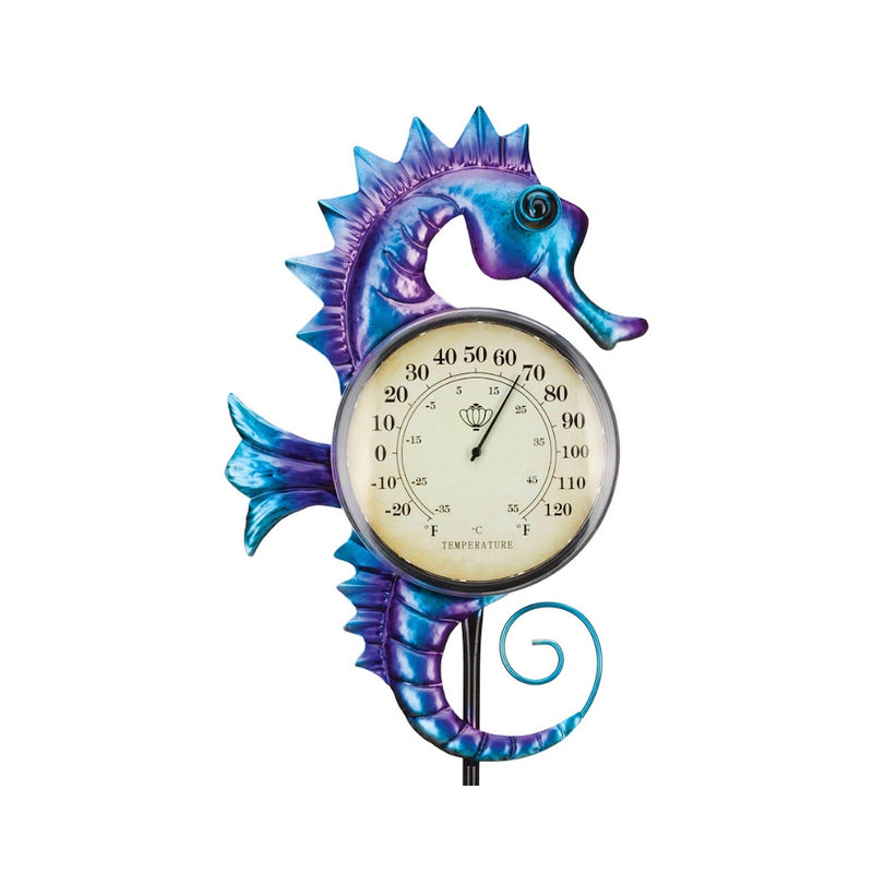Thermometer Solar Stake - Seahorse